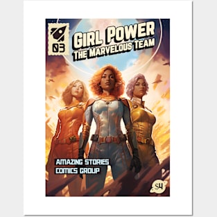 Girl Power Comic Posters and Art